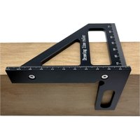 Équerre de précision en alliage d'aluminium, rapporteur d'angle, règle triangulaire, outil de mesure et de traçage 45/90 degrés pour le travail du bois et la menuiserie