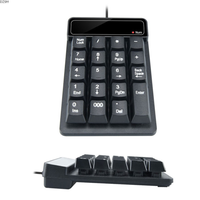 19 Keys 2.4G Wireless Numeric Keyboard Wired Keyboard Mechanical Feel Computer Bluetooth Small Keyboard Waterproof Portable