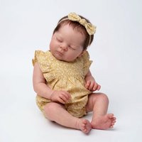 NPK 19inch Esenia Reborn Baby Doll Soft Body Realistic 3D Skin Hand Painted Multi-Layered Rooted Hair Soft Touch Collectible