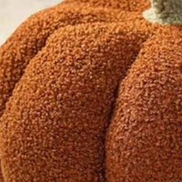 Cute Soft Pillow Teddy Fleece 3D Pumpkin Throw Pillow Halloween Pumpkin Throw Pillow for Halloween Bedroom Sofa Couch Fall Decor