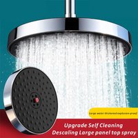 New Pressurized Single Head 26cm Top Spray Large Water Volume Booster Shower Head Home Bathroom Shower Head Set