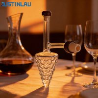 JUSTINLAU Creative Wine Aerators Pourer High Borosilicate Glass Red Wine Decanter Quick Spout Sobering Device for Wine Lovers