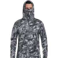 Summer Fishing Hoodies Men Jersey camouflage Long Sleeve Fishing Shirt Quick Dry Uv Protection