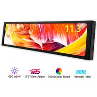 Wisecoco 11.3inch 1920*440 Portable Monitor FHD IPS Stretched Bar Long mini Display for PC Case Aida64(No AMD iGPU support)