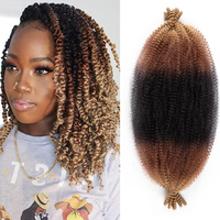 16/24inch Synthetic Pre-Separated Springy Afro Twist Hair Marley Hair Pre-Fluffy Natural Curls Perfect for Marley Crochet Hair