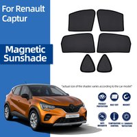 For Renault Captur 2019 2020 2021 2022 2023 2024 Car Magnetic Sunshade Front Windshield Curtain Rear Side Window Mesh Sun Visor