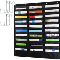 Dokument hängende Aufbewahrung tasche mit Tasche große Kapazität Diagramm Datei Falt halter Cascading Stoff Organizer für Büro