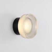 Europejska, nowoczesna, prosta lampa ścienna LED w stylu europejskim, okrągła, do hotelu, salonu, jadalni, korytarza, werandy, sypialni, lampka nocna.