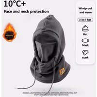 AliExpress NONE Winter Warm Hooded Hat Windproof Thickened Polar Fleece Ski Cycling Neck Cover Mask Men Women Thermal Outdoor Sports Head Cover