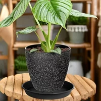 Plastic Plant Saucer Round, Flower Pot Trays for Indoor Outdoor, Waterproof Garden Supplies for Flowerpot Drip Tray