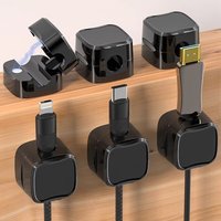 Multifunction Magnetic Cable Clip Adjustable Cord Holder Portable Cable Management Cable Clip Mouse Wire Keeper Organizer Holder