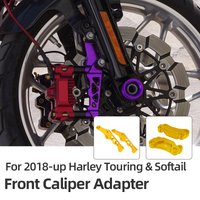 Motorcycle Radial Front Caliper Adapter Bracket 108mm Radial Brake Caliper Mount for 2018-up Harley Softail Touring Road Glide