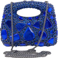 Pretty Women Evening Handbags Top Handle Crystal Clutch Bags Metal Totes Handbags Wedding Party Evening Purse For Party Z58-12