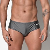 Mens Swimming Trunks Low Waist Sexy Briefs Bikini Classics Solid Color Underwear Quick Dry Breathable Sports Surf Bathing Suit