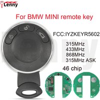 Lenny FCC:KR55WK49333 315/433/868MHz 46chip car smart remote key for BMW MINI Cooper key R56 R57 R58 R60 R61 Clubman 2006-2013