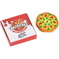 7Pcs/Set Simulation Pizza Slice Eraser Box Set Kawaii Realistic Food Pencil Rubber Creative Student Stationery Christmas Holiday