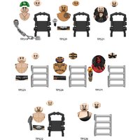 TP1064 Wrestler Building Block Figures TP519-526,Assembled Toys With Accessories,Collect Wrestling Character Mini Figures gift