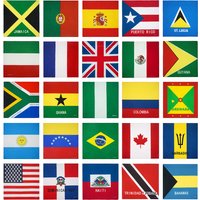 Haiti United States Australia Canada Jamaica South Africa Flag Square Headwear Scarf Mask Hip Hop Bracelet Men and Daily Cycling