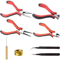 4/3/1pcs red and black pliers, DIY jewelry pliers, make and repair various jewelry accessories, DIY essential tools