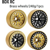 240g/1Pcs Brass Heavy 1.9Inch Beadlock Wheel Rim Hub for 1/10 RC Crawler Car TRX4 TRX6 Axial SCX10 III AXI03006 YK4082