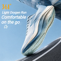 361 Degrees O2 Running Shoes Unisex Breathable Stable Rebound Grippy Durable Marathon Male Sneakers 672632222