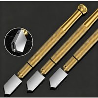 Diamond Glass Cutter Tool 175mm Anti Slip Handle Portable Cutting Pen for Glass Tile Mineral Engraving Construction Use