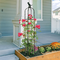 Adjustable Garden Trellis For Climbing Plants, Multifunctional Plastic Support For Potted Flowers Vines Vegetables, Indoor Outdo