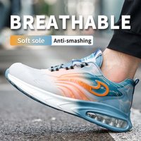 LEIANDUN Lightweight Steel Toe Safety Shoes Men Women Work Sneakers Anti-Puncture Smash-Resistant Security Protective Footwear