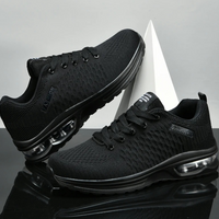 Men Sports Shoes Comfortable Fashionable Lace Up Casual Anti Slip Wear-resistant Outdoor Mesh Running Shoes
