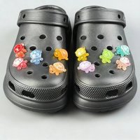 Hot Sales 10PCS Shoe Charm Pins DIY Glow-in-the-Dark Turtle Handicrafts Detachable Buckle Charms Hole Shoes Accessories