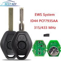BEST KEY Remote Car Key For BMW EWS 1 3 5 7 Series Smart Remote Control Blank Ke433 Mhz ID 44 PCF7935 Chip Auto Circuit Board