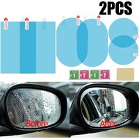 2/4pcs Car Rearview Mirror Protective Film Rainproof Anti Fog Membrane Anti Scratch Anti-Glare Waterproof Car Sticker Clear Film