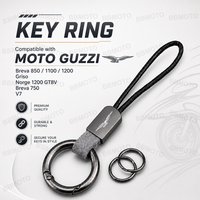 For Moto Guzzi Breva 850 1100 1200 GRISO BREVA 1100 NORGE 1200 GT8V BREVA 750 V7 Universal Key Holder Microfiber Keychain Cowhid