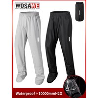 AliExpress WOSAWE Motorcycle Rain Pants Outdoor Rainproof Pants with Shoe Covers Waterproof Rain Trousers for Fishing Cycling Hiking