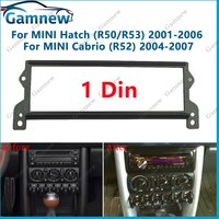 1Din Car Stereo Radio Fascia Frame For BMW Mini Cooper ( R50 R52 R53 ) Plate Panel Frame Dashboard Installation Trim Kit