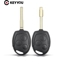 KEYYOU Remote Car Key Shell For Ford Mondeo Focus 2 3 Festiva Fiesta Transit Key Remote Case 3 Buttons FO21 / HU101 Blade