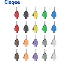 Cleqee P10067 4mm Banana Plugs Quick Wiring Connect Banana Connectors for DIY Electrical Testing