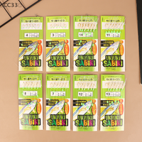 〔CC33〕6Pcs Real Fish Skin Bionic Hook Bionic Glow-in-the-dark Shrimp Skin Lure Bait Tinsel String Carp Fishing Hook Sea Rigs