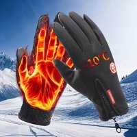 AliExpress NONE Outdoor Sports Gloves Men Women - Touchscreen Windproof Waterproof Anti-Slip Fleece Lined for Ski Hike Bike