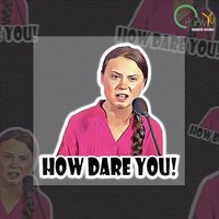 Car Sticker How Dare You! Vinyl Decal Laptop Waterproof Car Accessories Funny Graphics