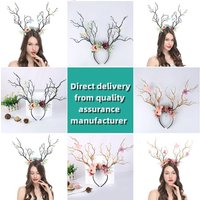 Handmade Enchanted Antler Headgear Cosplay Elf Elven Headpiece Magic Fairy Crown Elvish Forest Branch System Photography Prop