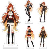 16CM Anime Genshin Impact Cosplay Acrylic Figure Stand Plate Mavuika Ornaments Gifts
