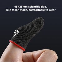 1 Pair Gaming Finger Sleeve Thumb Gloves Touch Screen Finger Cots Sweatproof Protector for PUBG Mobile Game