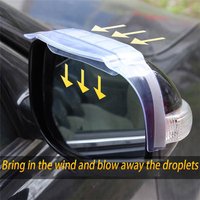 Universal Anti-reflective Rain Guard Air Drying Style Rain Cover Car Sun Visor Rearview Mirror Visor Car Rain Eyebrow