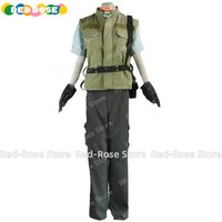 【Customized 】Game Anime Chris Redfield S.T.A.R.S. Uniform Cosplay Costume Halloween Suits Party Outfit
