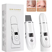 Ultrasonic Skin Scrubber Blackhead Remover Peeling Pore Cleaner Face Cleaning Blackhead Removal Shovel Face Deep Cleaning Device