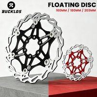 BUCKLOS Bike Brake Rotor Floating Discs 160MM 180MM 203MM Wear-resistant Durable MTB Hydraulic Disc Cycling Disks Bicycle Parts