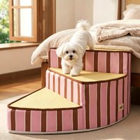 Spiral Dog Stairs Ramp for Small Dogs & Cats 2/3-Step Dog Steps for Couch Sofa Chair Pet Stairs for Cats Non-Slip Pet Steps