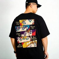 Sailor Moon Anime Water Ice Moon Printed T-shirt Men's and Women's T-shirt Men's Top Sports T-shirt Men's T-shirt 2026 Summer T