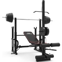 Multi-Function Barbell Weight Lifting Power Rack Adjustable Bench Gym Fitness Equipment Strength Dumbbell Bench